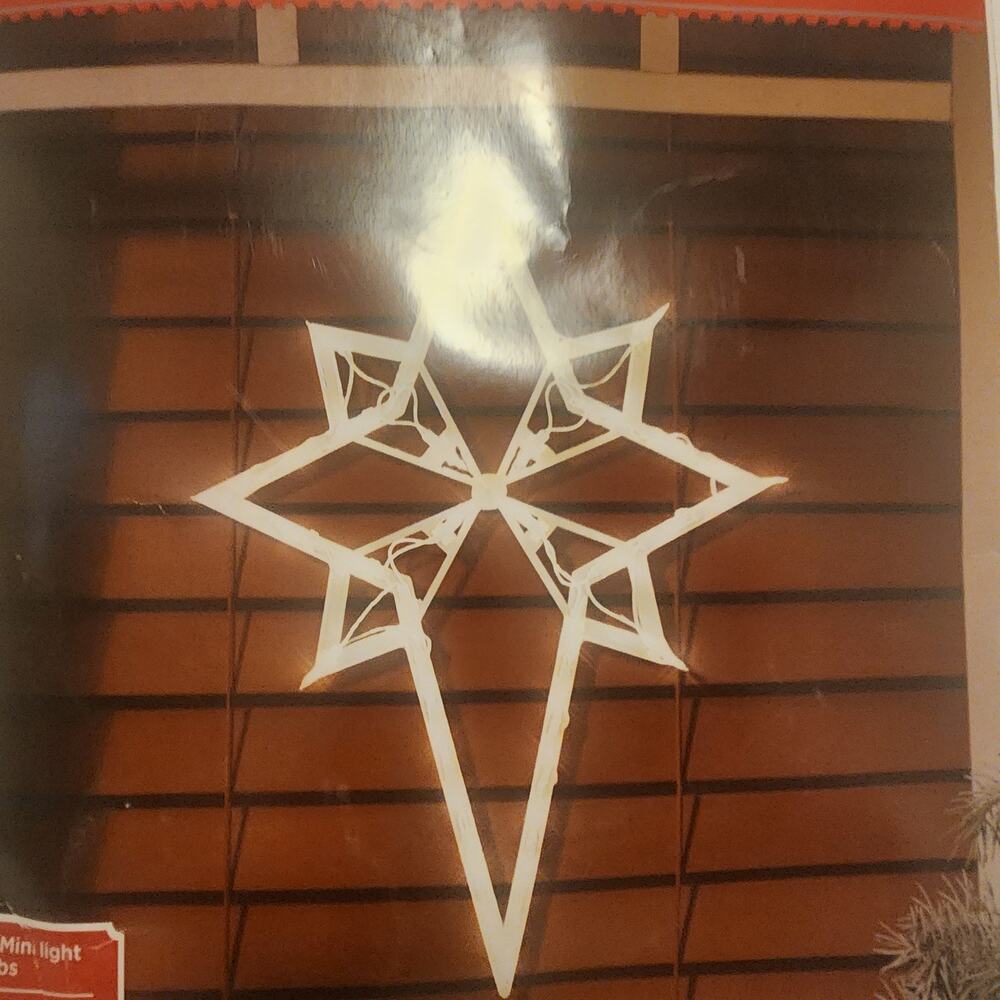 Holiday Time Lighted Nativity Star 43 mini light Christmas